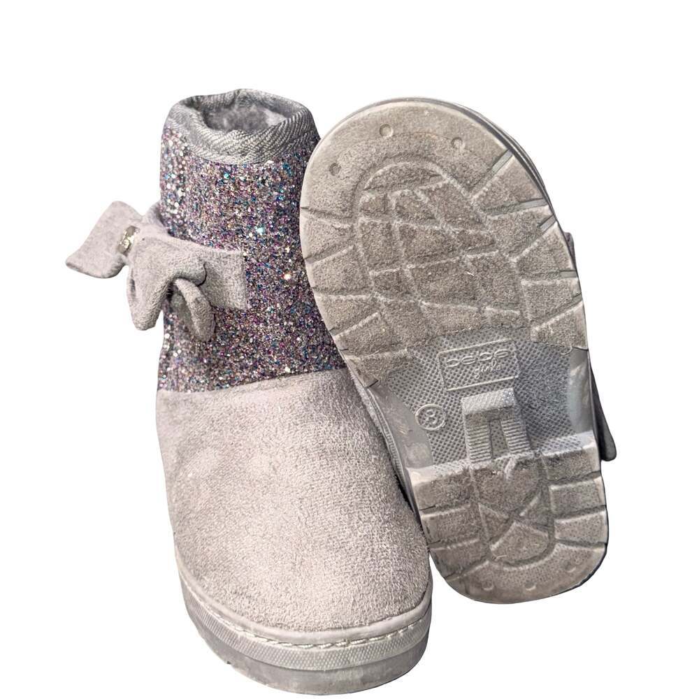 Bebe Girls Glitter Bow Winter Boots Size 8 - Picture 6 of 6